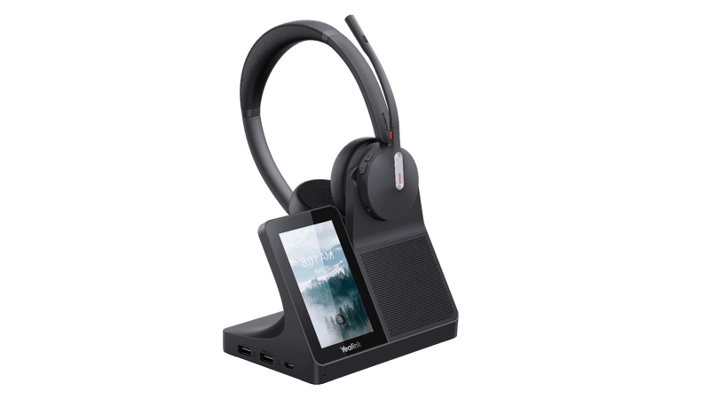 Yealink WH64-D-WS MS DECT Bluetooth Headset Dual Workstation Base Noise Cancel