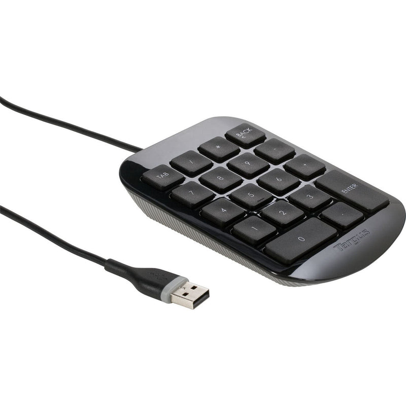 TARGUS AKP10US, NUMERIC KEYPAD FEATURING FULL SIZED KEYS FOR INCREASED ACCURACY, CORDED - AKP10US