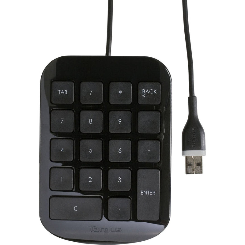 TARGUS AKP10US, NUMERIC KEYPAD FEATURING FULL SIZED KEYS FOR INCREASED ACCURACY, CORDED - AKP10US