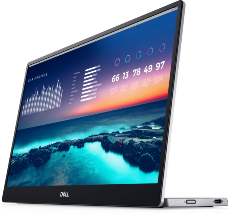 DELL P-SERIES 14" (16:9) FHD IPS LED, PORTABLE, USB-C(2), TILT, SLEEVE, 3YR - P1424H