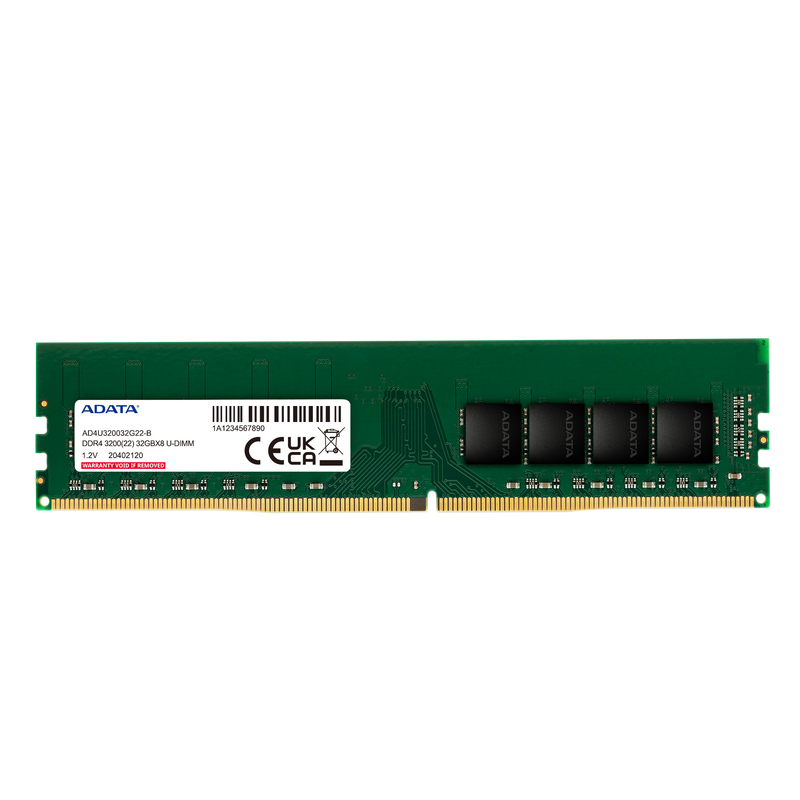 ADATA 32GB DDR4 3200MHz UDIMM Desktop Memory Module Lifetime Warranty RAM