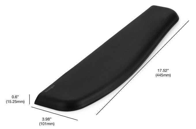 KENSINGTON ERGOSOFT WRIST REST FOR STANDARD KEYBOARD, BLACK - 52799