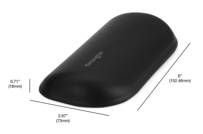 KENSINGTON ERGOSOFT GEL WRIST REST  FOR STANDARD MOUSE, BLACK - 52802