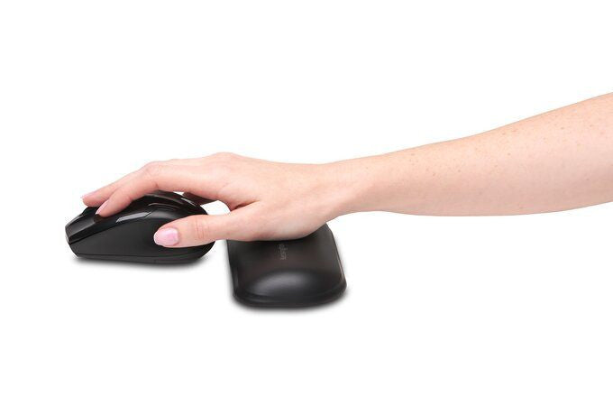 KENSINGTON ERGOSOFT GEL WRIST REST  FOR STANDARD MOUSE, BLACK - 52802