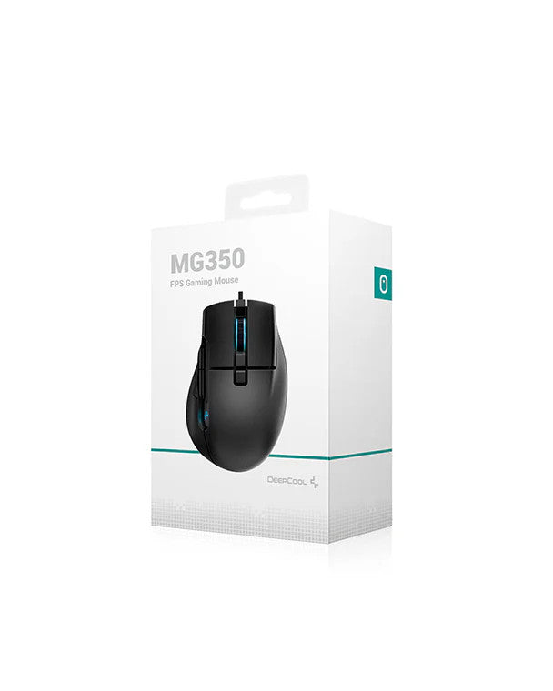 DeepCool MG350 FPS Gaming Mouse, 16000 DPI, 400 IPS, 8 Programmable Buttons - R-MG350-BKDUNN-G