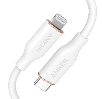 ANKER POWERLINE SOFT USB-C TO LIGHTNING 1.8 METRE - WHITE - A8663H21
