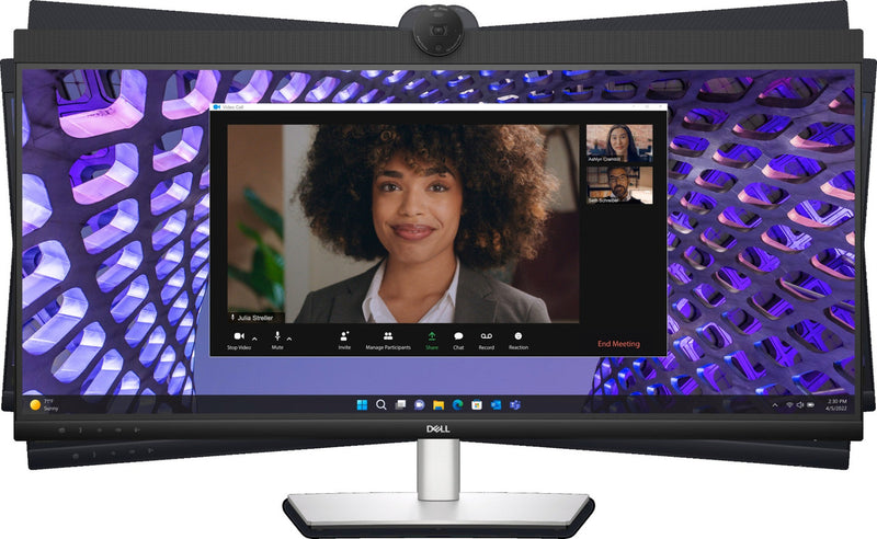 DELL P-SERIES 34" (21:9) WQHD CURVE, HDMI, DP, USB-C, USB(4), H/ADJ, LAN, SPKR, W/CAM, 3YR - P3424WEB