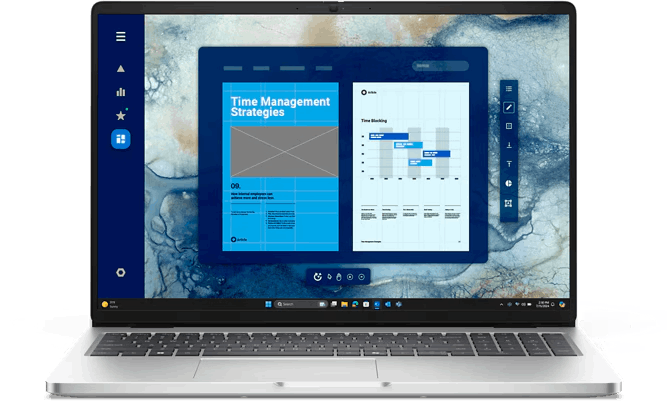 Dell Pro 16 Notebook 16in FHD+ IR U7‑255U 32GB 1TB Windows 11 Pro Silver 3YOS