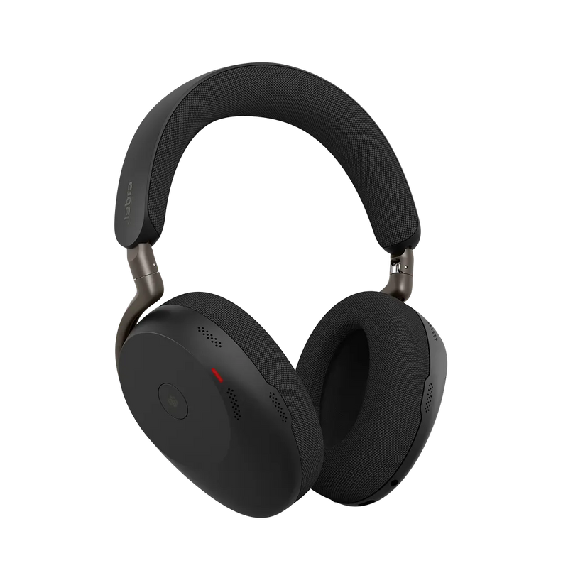 Jabra Evolve3 85 MS Stereo Headset ANC Link390c Wireless Charging Pad Black