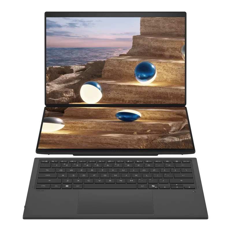 ASUS Zenbook Duo UX8407AA Laptop 14in OLED 3K Touch U7‑358H 32GB 1TB SSD W11H