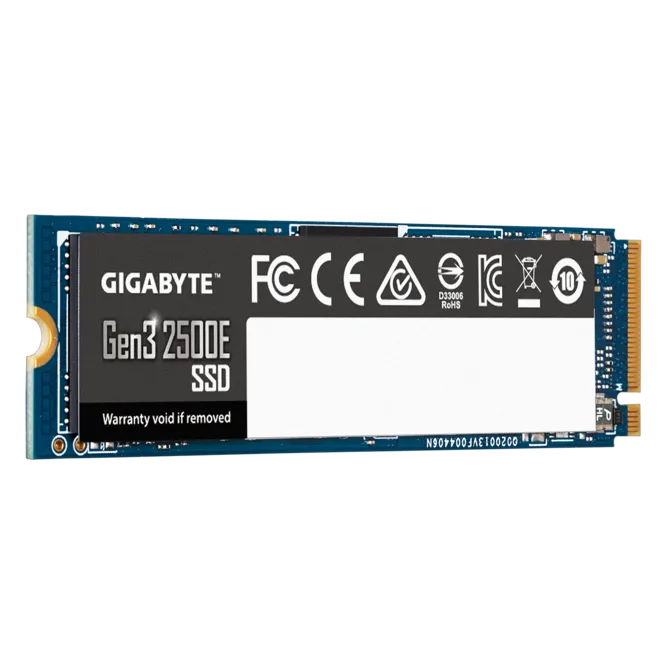 Gigabyte G325E 500GB M.2 NVMe PCIe Gen3 x4 SSD 2300MB/s Read 1500MB/s Write