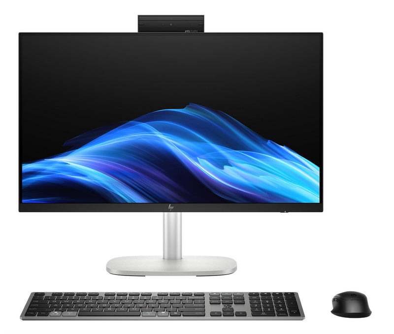 Front view of the HP EliteStudio 8 All-in-One G1i 23.8 inch Desktop AI PC
