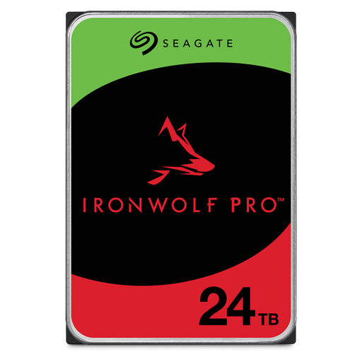 SEAGATE IRONWOLF NAS PRO INTERNAL 3.5" SATA DRIVE, 24TB, 6GB/S, 7200RPM, 5YR WTY