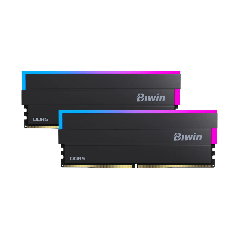 BIWIN DW100 RGB 32GB (2x16GB) DDR5 6000MT/s CL30 Black Desktop RAM Kit Memory