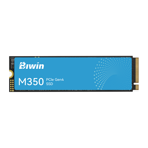 Front view of Biwin M350 1TB M.2 PCIe Gen4 NVMe SSD - 6000MB/s Read, 5000MB/s Write