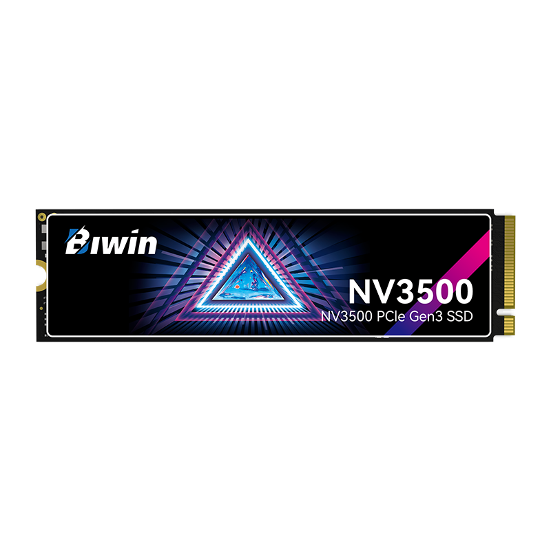 Biwin NV3500 SSD Label Showing 512GB Capacity and PCIe Gen3 Interface