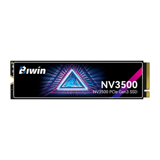 Biwin NV3500 SSD Label Showing 512GB Capacity and PCIe Gen3 Interface