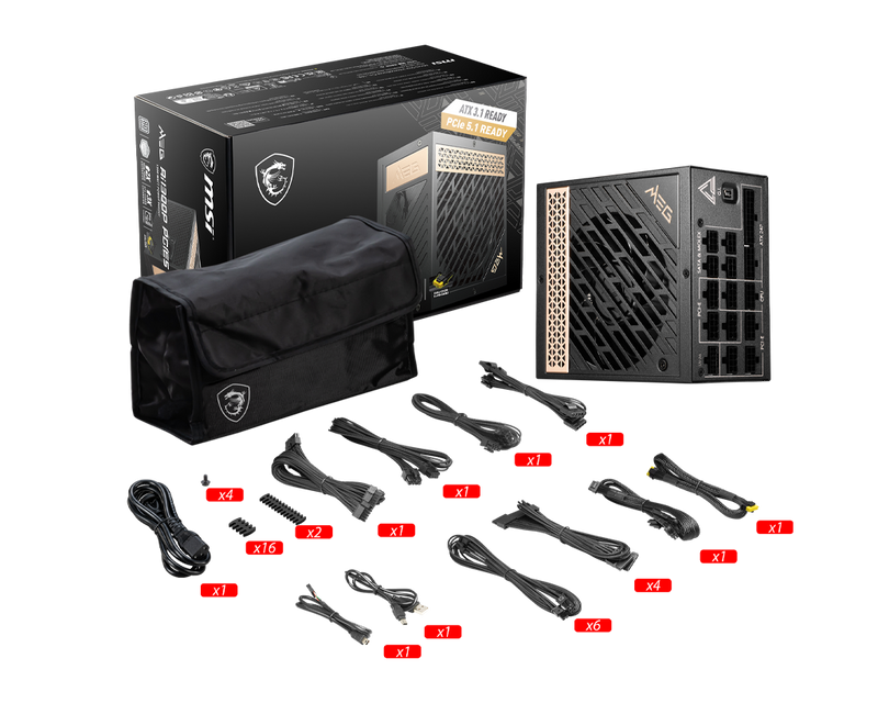 MEG Ai1300P PCIE5 Power Supply - 4