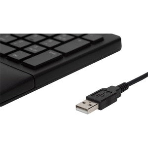 Kensington Pro Fit Ergonomic Wired Keyboard with Wrist Rest Black USB Keyboard