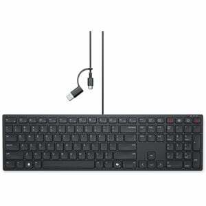 Dell KB525C Wired Keyboard USB-C & USB-A Full Size US English Black