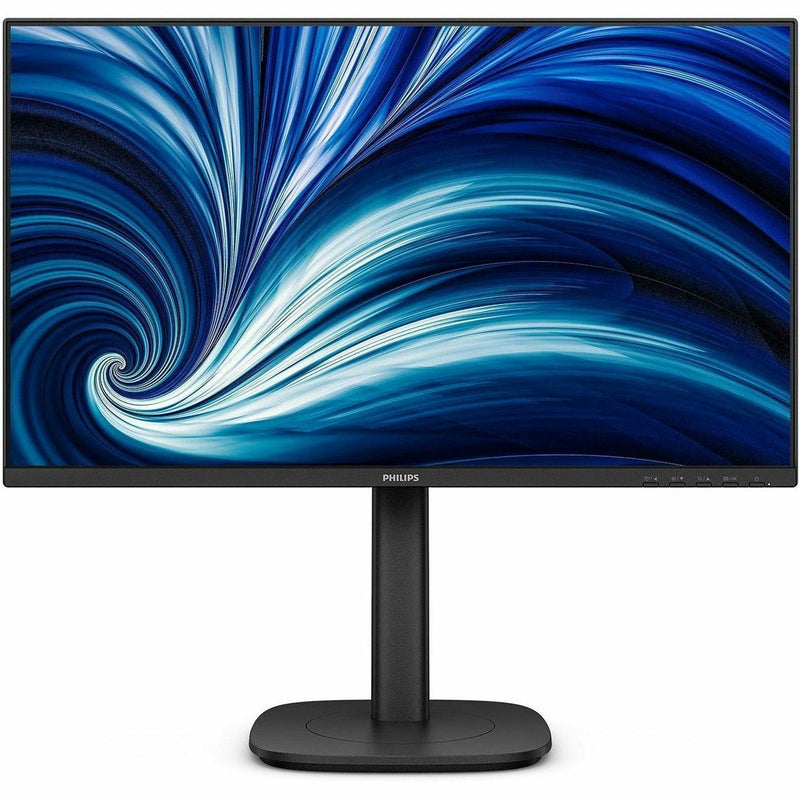 Front view of Philips 23.8-inch FHD IPS business monitor with ultra-thin bezels and 120Hz refresh rate