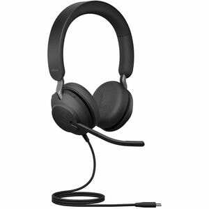 Jabra Evolve2 40 SE MS Stereo Headset USB-C/A Wired Over-head Black