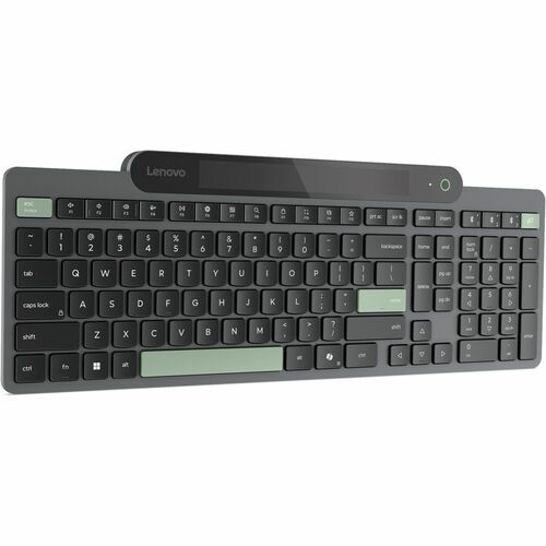 Lenovo Self-Charging Wireless Keyboard Bluetooth 5.1 US English QWERTY Black