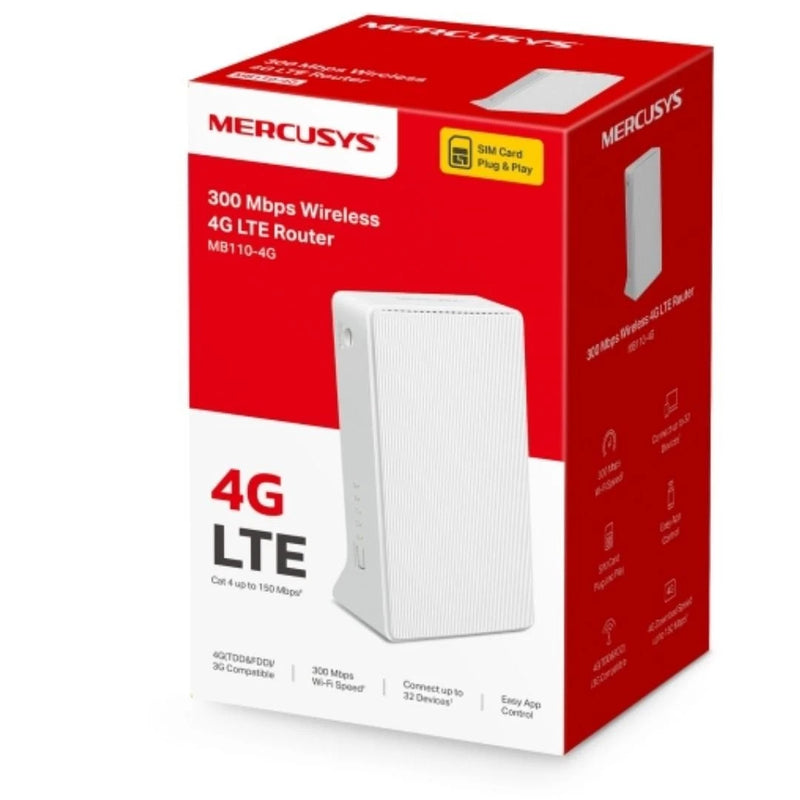 Mercusys N300 4G LTE Router Wireless Cat 4 150Mbps Dual SIM WiFi Router