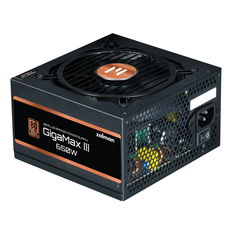Zalman GigaMax III 650W 80 Plus Bronze Semi Modular ATX PCIe 5.0 Power Supply 5YR Warranty