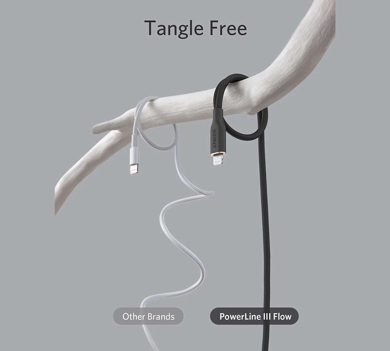 ANKER POWERLINE SOFT USB-C TO LIGHTNING 1.8 METRE - WHITE - A8663H21