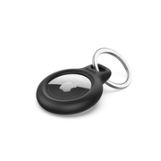 SECURE HOLDER KEYRING FOR AIRTAG- BLACK