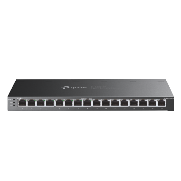 TP-LINK 16-PORT MANAGED GIGABIT SWITCH, GbE(16), POE+(8), 5YR WTY - SG2016P