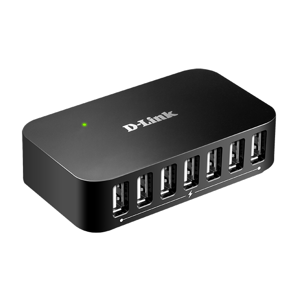D-LINK 7-PORT USB 2.0 FAST CHARGE HUB - DUB-H7