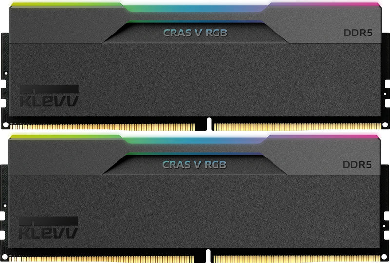 Klevv CRAS V RGB 32GB DDR5 6000MHz CL30 RAM Kit 2x16GB Black Memory