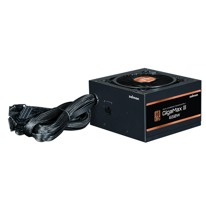 Zalman GigaMax III 650W 80 Plus Bronze Semi Modular ATX PCIe 5.0 Power Supply 5YR Warranty