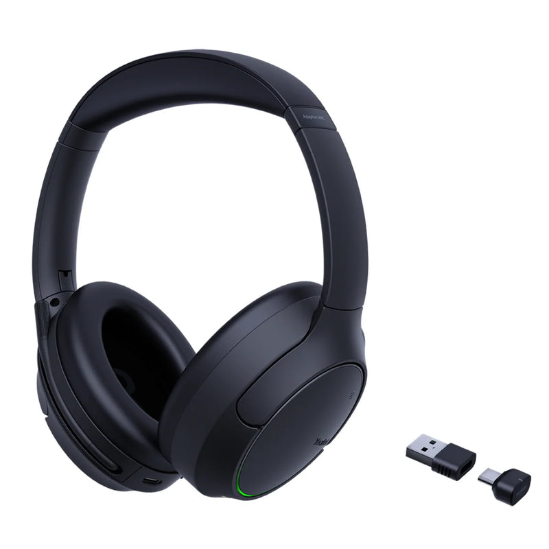 Yealink BH78 Wireless Bluetooth Stereo ANC Headset Charging Stand BT51 Black USB-C USB-A