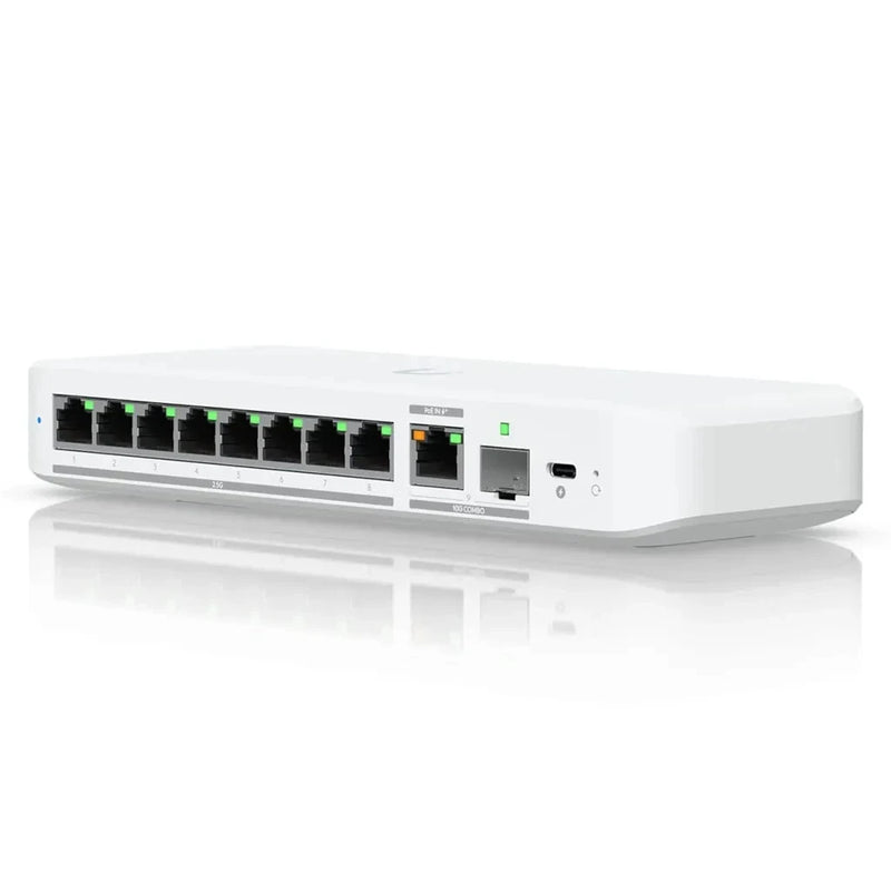 Ubiquiti Flex 2.5G PoE 8 Port 2.5GbE PoE++ Switch 10GbE Uplink