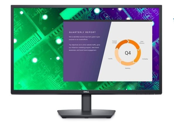 DELL E-SERIES 27" (16:9) FHD VA LED, HDMI, DP, VGA, H/ADJ, TILT, SPKR, 3YR - E2724HS