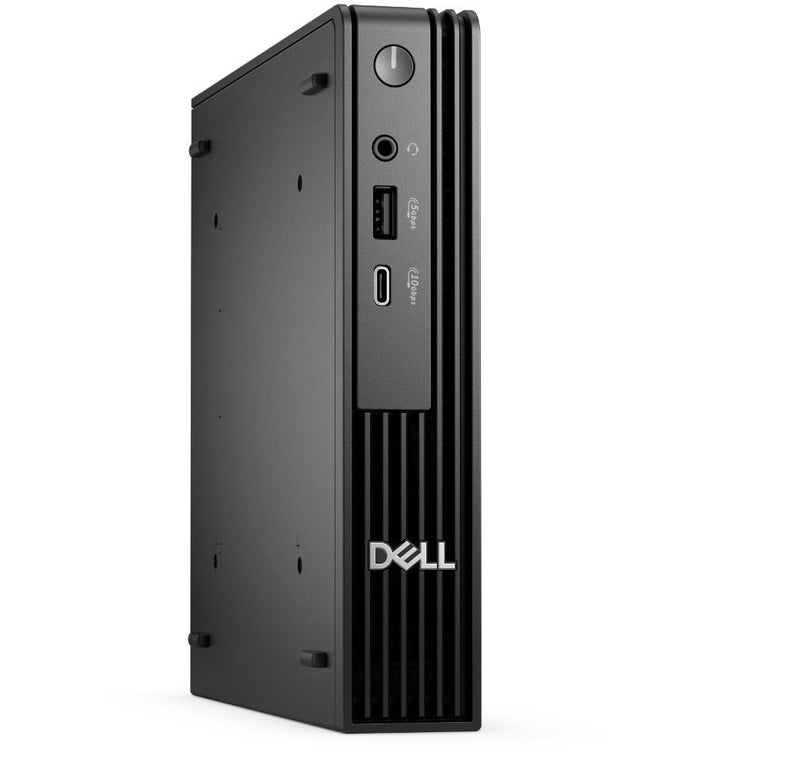 Off center shot of the front of Dell Pro Micro QCM1255.