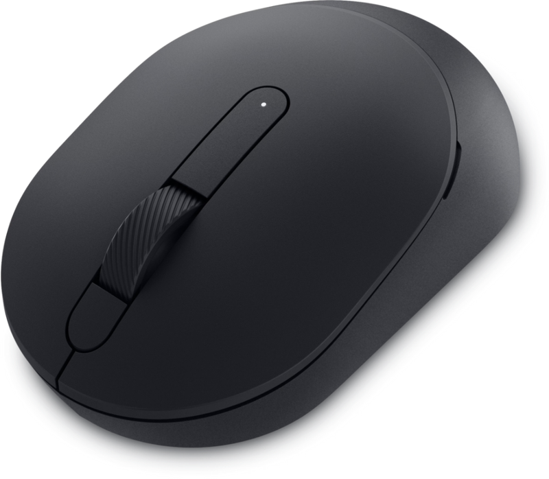 Off center shot of the front of the hp Mouse MS355 Black