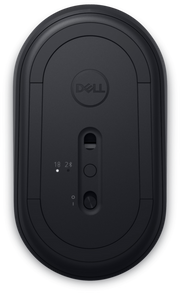 A view of the bottom of the hp Mouse MS355 Black