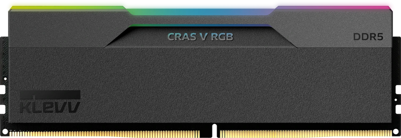 Klevv CRAS V RGB 32GB DDR5 6000MHz CL30 RAM Kit 2x16GB Black Memory