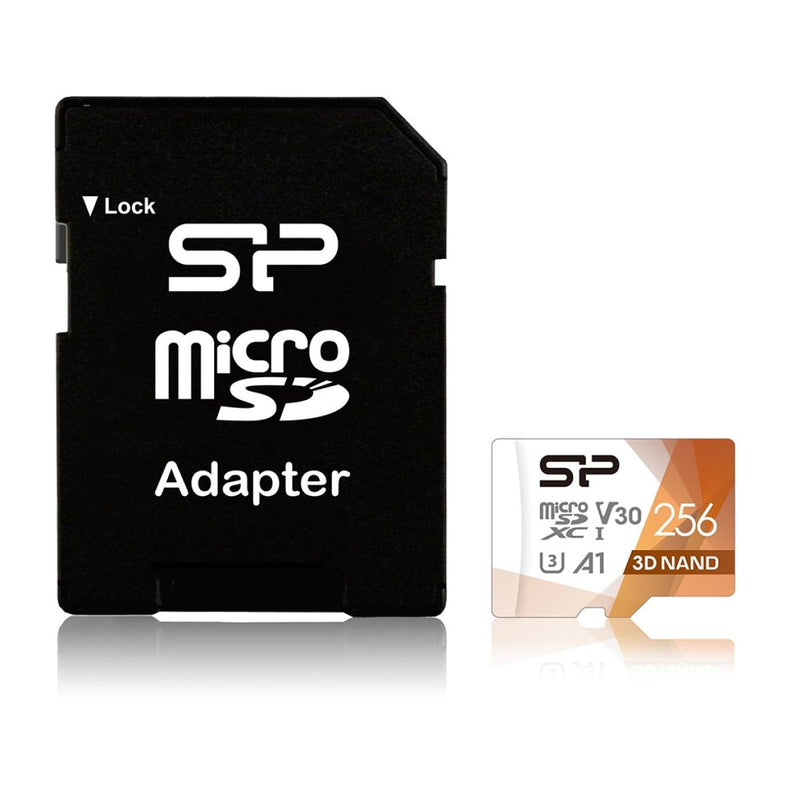 Silicon Power Superior Pro Colorful 256GB microSDXC U3 V30 A1 100MB/s 80MB/s Card