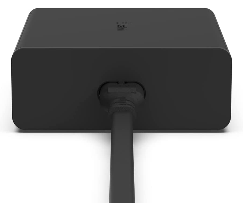 BELKIN 4 PORT USB-C GAN CHARGER, USB-C(2), USB-A(2), 108W INC 2M CORD, BLACK - WCH010AUBK