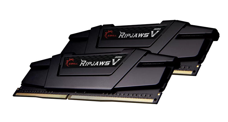 G.SKILL F4-3200C16D-32GVK 32GB (2 x 16GB)/ PC4-25600 / DDR4 3200 Mhz/ Timings 16-18-18-38/ Voltage 1.35V/ RipjawsV