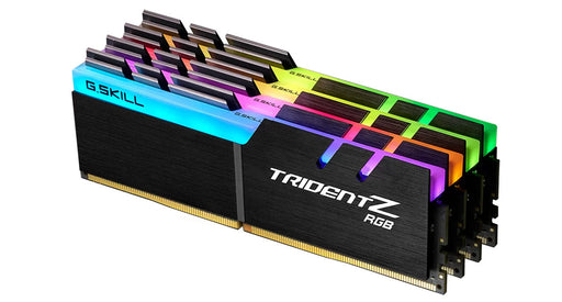 G.SKILL F4-3200C16Q-32GTZR 32GB (4 x 8GB)/ PC4-25600 / DDR4 3200 Mhz/ Timings 16-18-18-38/ Voltage 1.35V/ Trident Z RGB