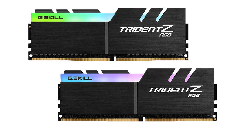 G.SKILL F4-3200C16D-16GTZRX 16GB (2 x 8GB)/ PC4-25600 / DDR4 3200 Mhz/ Timings 16-18-18-38/ Voltage 1.35V/ Trident Z RGB