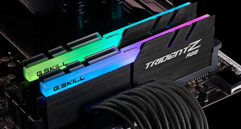 G.SKILL F4-3600C17D-32GTZR 32GB (2 x 16GB)/ PC4-28800 / DDR4 3600 Mhz/ Timings 17-19-19-39/ Voltage 1.35V/ Trident Z RGB