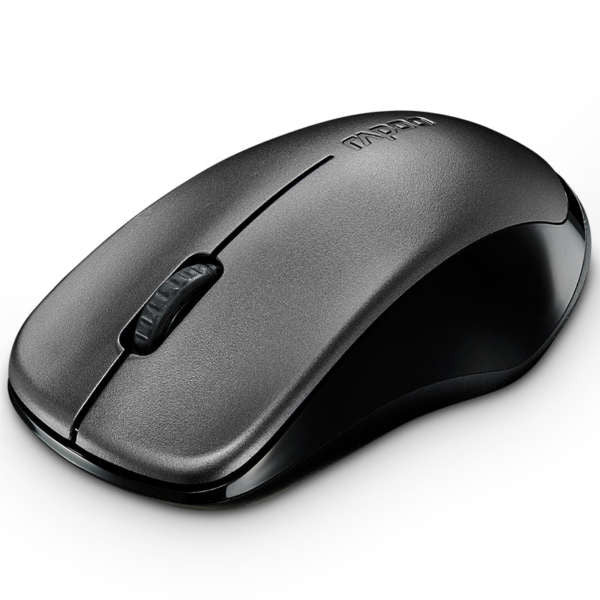 RAPOO 1620 2.4G Wireless Entry Level Mouse Black, 1000 DPI, Long Battery - 1620