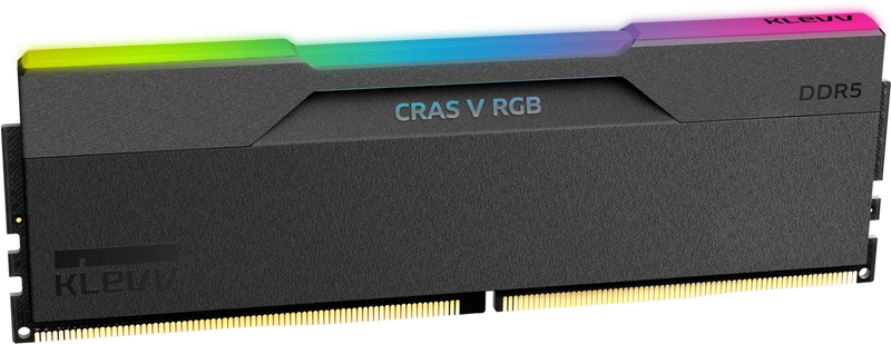 Klevv CRAS V RGB 32GB DDR5 6000MHz CL30 RAM Kit 2x16GB Black Memory